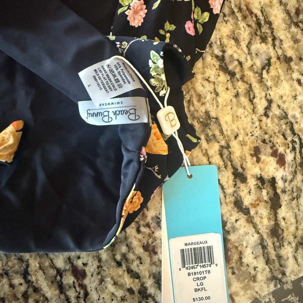 Beach Bunny Black Floral Bikini Top - Picture 5 of 5